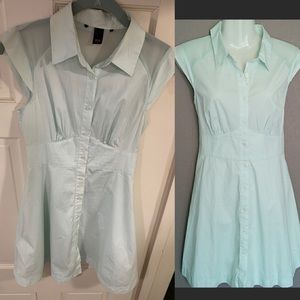 Victorias Secret Button down dress mint green sz 2
